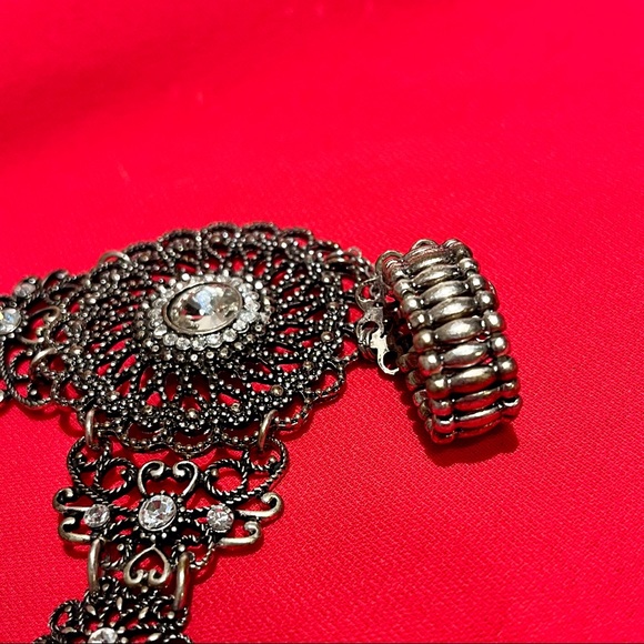 Vintage VCLM Chain Ring Bracelet Mandala - Picture 6 of 15